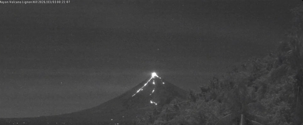 Day 57 and Still Going: Mayon Volcano Keeps Spewing Lava as Alert Level 3 Holds